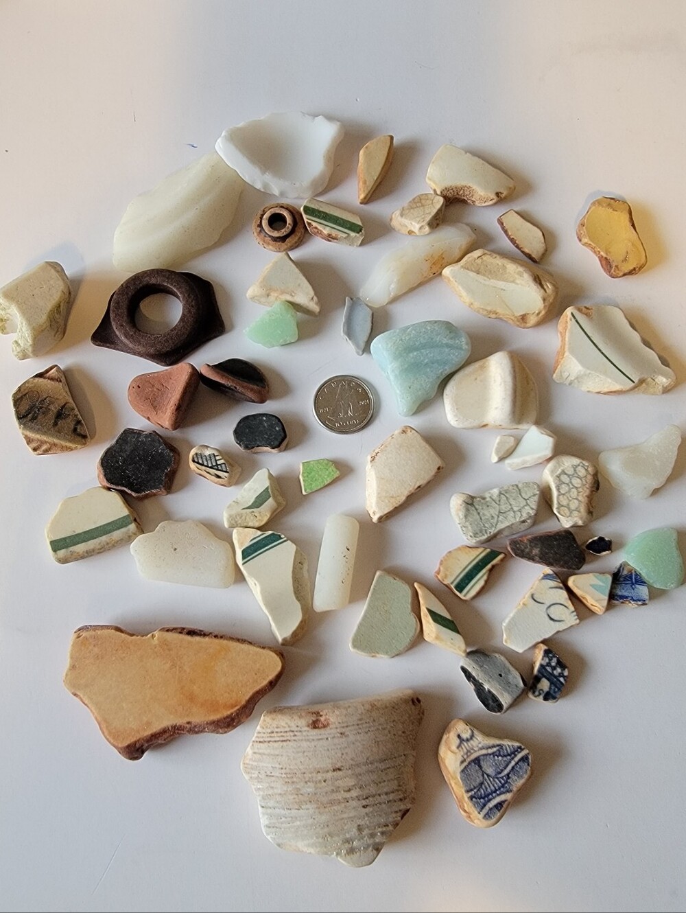 Vintage Beach Sea Unique Pottery Piece Lot